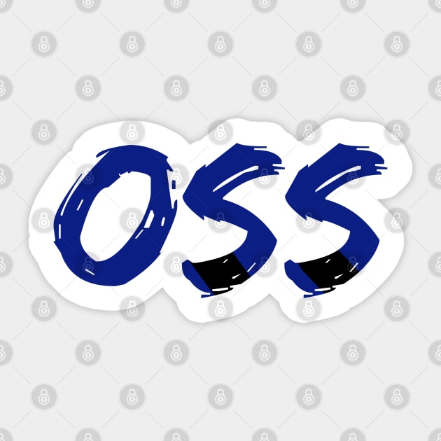 OSS bjj blue belts Sticker by fighterswin